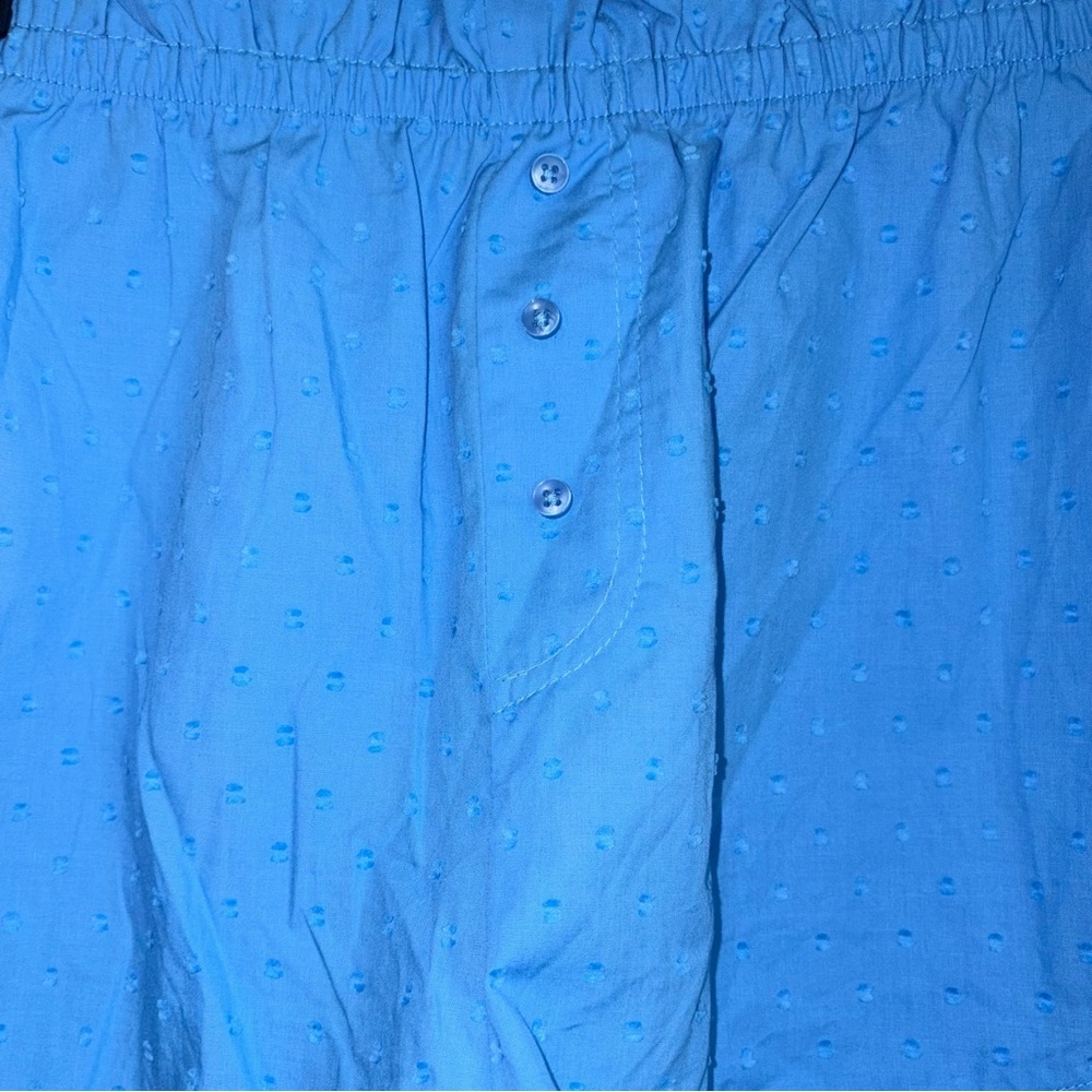 Colsie blue poplin cotton shorts pajamas pjs size XL new with tags - Picture 13 of 13